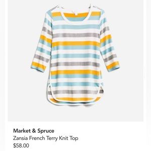 Zansia French Terry Knit Top market and spruce